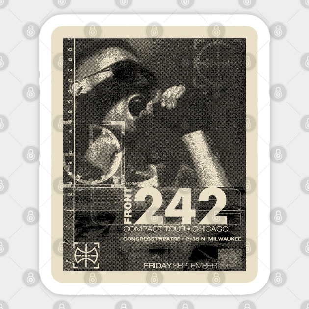 Front 242(Musical group) Sticker by Parody Merch